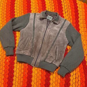 Outdoor exchange vintage gray suede